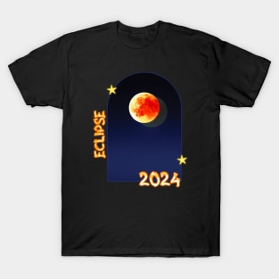 Total Eclipse Over Little Rock, Arkansas - 2024 T-Shirt